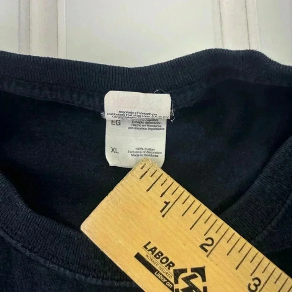 Vintage Y2k Dragon Fantasy Black Graphic T Shirt Tee XL CYBERGOTH goth scifi - Picture 5 of 7